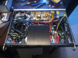 Inside of finished system